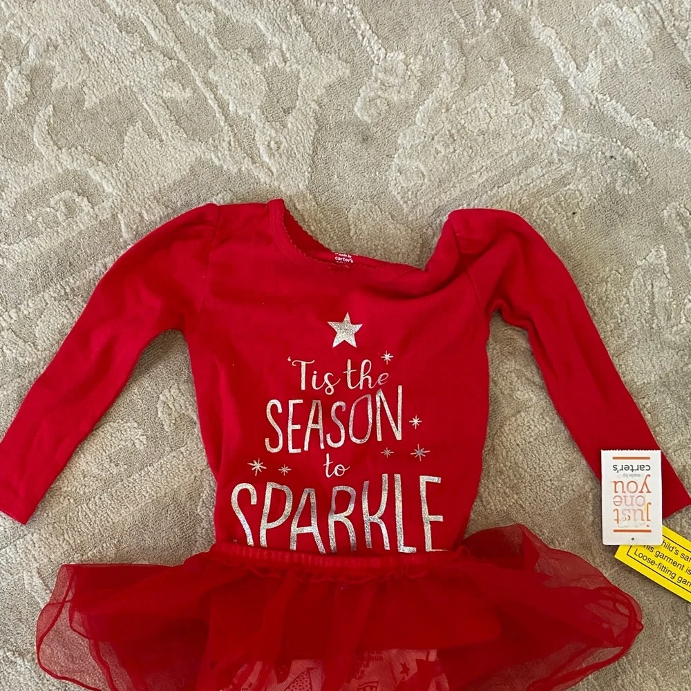 Carter's Red and White Festive Costume Set